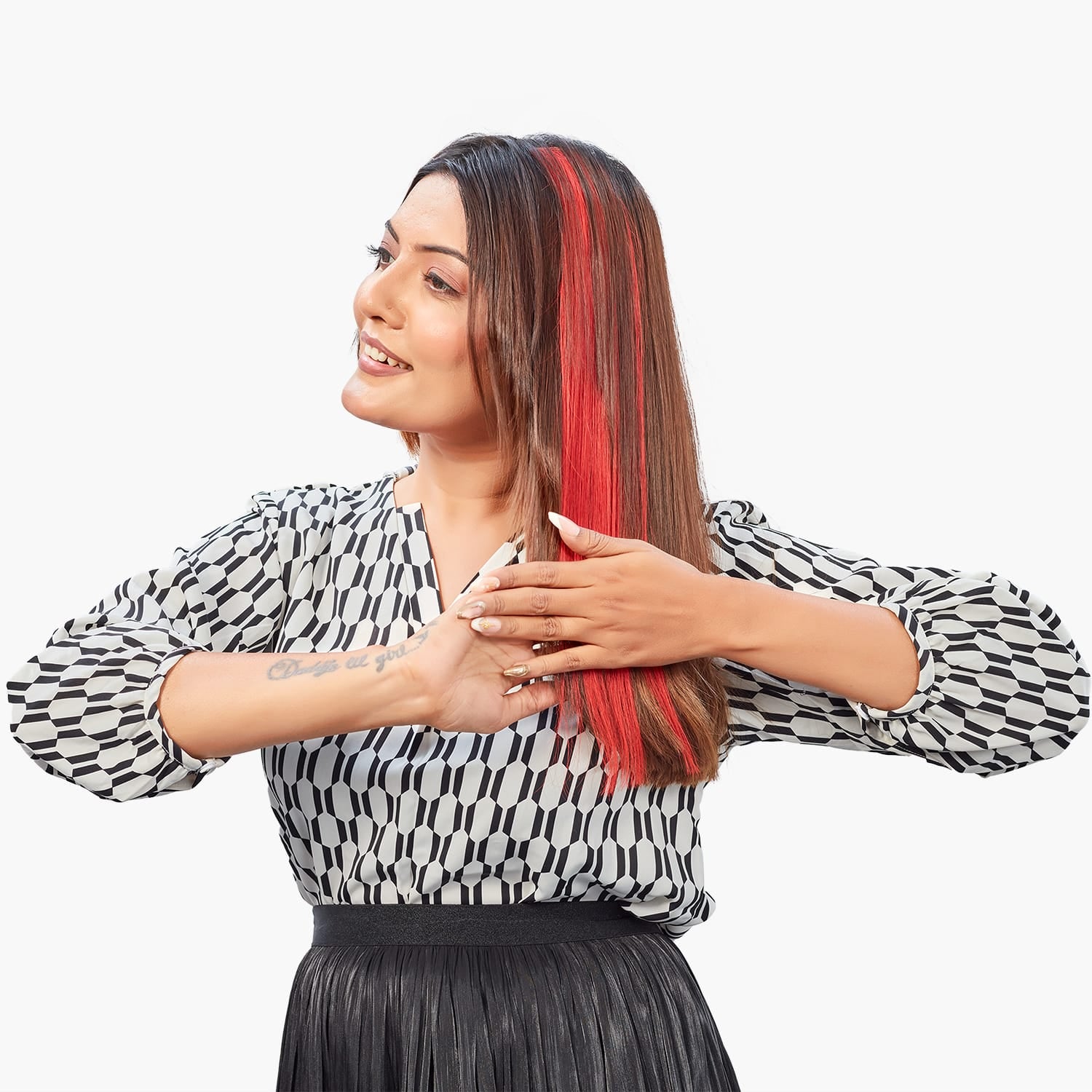 Cool Orange| Clip-in Hair Streaks | Ewa Hair